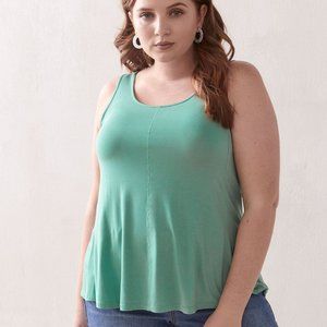 NWT Scoop Neck Swing Tank in Green Feldspar